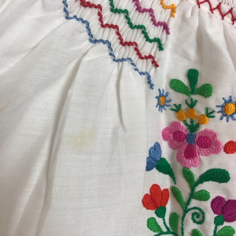 Vintage Hungarian Peasant Embroidered Top - image 6